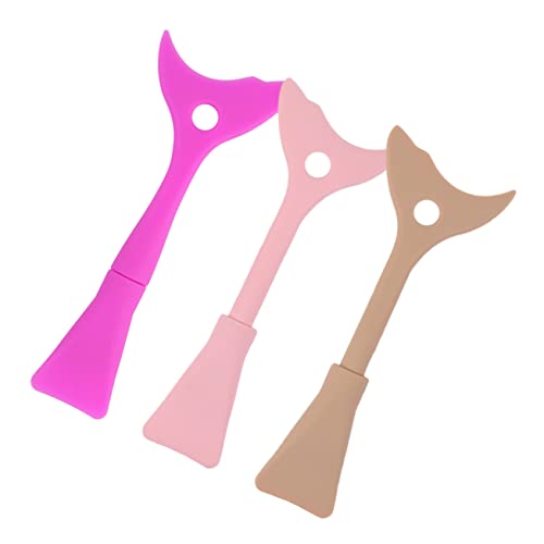 OSOLADY 3Stücke Silikon Wimpernschutz für Eyeliner und Lidschatten Wiederverwendbares Make Up Werkzeug Einfach zu Reinigen Rosa und Braun von OSOLADY