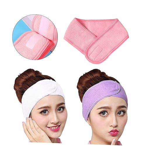 OSOLADY 3Stücke Spa Stirnbänder für Verstellbare Kopfwickel aus Weichem Handtuch Weiß für Gesichtsreinigung Make Up für das Spa Geschäft OSOLADY 3Stücke Spa Stirnbänder für Verstellbare Kopfwickel aus Weichem Handtuch Weiß für Gesichtsreinigung Make Up für das Spa Geschäft von OSOLADY