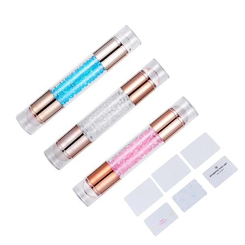 OSOLADY 3Stücke Teiliges Nagelstempel Doppelköpfige Maniküre Stempel für Kreative Nagelkunst für Anfänger und Profis OSOLADY 3Stücke Teiliges Nagelstempel Doppelköpfige Maniküre Stempel für Kreative Nagelkunst für Anfänger und Profis von OSOLADY