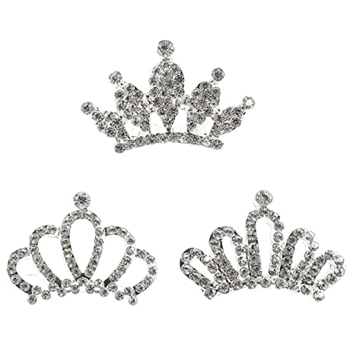 OSOLADY 3Stücke Teiliges Tiaras mit Strass Eleganter Haarschmuck für Mädchen für Geburtstagsfeiern Fotografie und Besondere Anlässe OSOLADY 3Stücke Teiliges Tiaras mit Strass Eleganter Haarschmuck für Mädchen für Geburtstagsfeiern Fotografie und Besondere Anlässe von OSOLADY