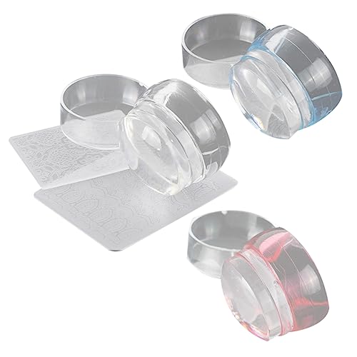 OSOLADY 3sätze Nagel-diy-stempel Scrapping-werkzeugen Nailart-druckstempel in Gemischten Farben Hochwertiges Material Für Heimgebrauch Und Schönheitssalon von OSOLADY