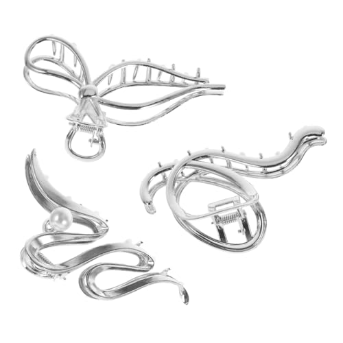 OSOLADY 3stücke Haarklammern Aus Metall Große Krallenclips Rutschfeste Haarspangen Für Frauen Und Teenager Für Dickes Haar Leicht Und Bequem Zu Tragen von OSOLADY