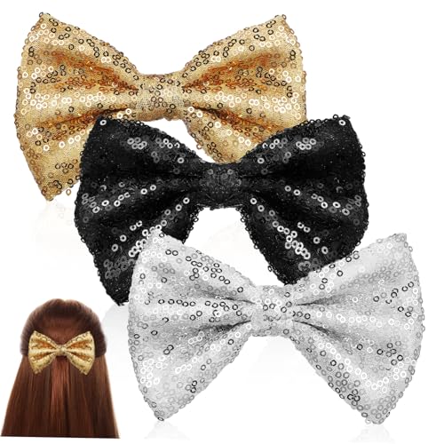 OSOLADY 3st Schleife Haarnadel Haarschmuck Für Babys Bogen Schnappclips Französische Haarnadel Süße Haarschleifen Quaste Borste Haarstyling-zubehör Große Haarspangen Abs Pailletten OSOLADY 3st Schleife Haarnadel Haarschmuck Für Babys Bogen Schnappclips Französische Haarnadel Süße Haarschleifen Quaste Borste Haarstyling-zubehör Große Haarspangen Abs Pailletten von OSOLADY
