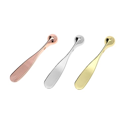 OSOLADY 3stücke Augencreme-massage-applikator Mit Spatel Aus Metall Gesichtscreme-scoop Für Frauen Zum Auftragen Von Augencreme Und Lotion Fingerkontakt von OSOLADY