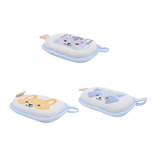 OSOLADY 3stücke Badeschwamm Für Kleinkinder Badebürste Für Kleinkinder Schwamm Für Babypartys Reinigungstuch Für Junge Mädchen Sanfte Massage Für Junge Mädchen von OSOLADY