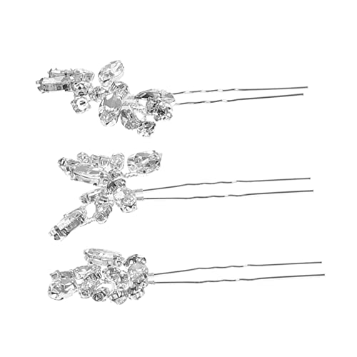 OSOLADY 3stücke Haar-pins Für Hochzeit Frisuren Haarschmuck Für Frauen Zubehör Für Hochsteckfrisuren Geeignet Für Hochzeiten Partys Und Andere Anlässe von OSOLADY