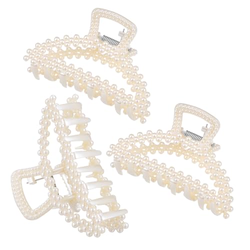 OSOLADY 3stücke Haarklammern Mit Perlen Haarspangen Für Frauen Und Mädchen Haarstyling-accessoires Mit Zarten Perlendetails Vielseitig Für Tägliche Nutzung Und Besondere Anlässe OSOLADY 3stücke Haarklammern Mit Perlen Haarspangen Für Frauen Und Mädchen Haarstyling-accessoires Mit Zarten Perlendetails Vielseitig Für Tägliche Nutzung Und Besondere Anlässe von OSOLADY