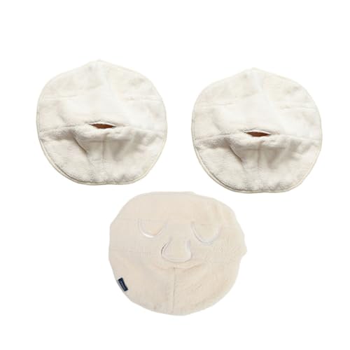OSOLADY 3stücke Kalt-heiß-kompressentuch Für Gesichtsmasken Feuchtigkeitsspendende Gesichts Handtücher Whitening-beauty-tücher Aus Fleece Für Gesichtspflege von OSOLADY