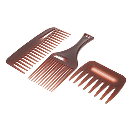 OSOLADY 3stücke Teiliges Breiter Zahn Haarkämme Für Männer Und Frauen Professionelle Haarkamm Haarschneidewerkzeuge Anti-temperatur Für Nasses Und Trockenes Haar von OSOLADY