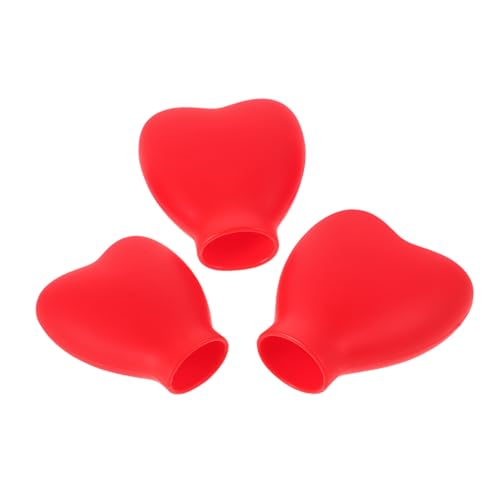 OSOLADY 3stücke Teiliges Herzförmiges Silikon Makeup-pinsel Wiederverwendbare Kosmetikbürstenabdeckungen Zum Schutz Und Reisen Für Frauen Rot OSOLADY 3stücke Teiliges Herzförmiges Silikon Makeup-pinsel Wiederverwendbare Kosmetikbürstenabdeckungen Zum Schutz Und Reisen Für Frauen Rot von OSOLADY