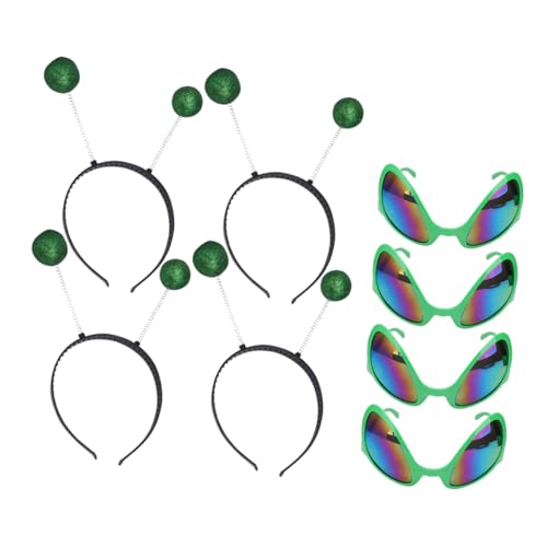 OSOLADY 4 Sätze Lustiger Untertasse Mann Glashaarreifen Dekoratives Festival Kopfschmuck Grün OSOLADY 4 Sätze Lustiger Untertasse Mann Glashaarreifen Dekoratives Festival Kopfschmuck Grün von OSOLADY