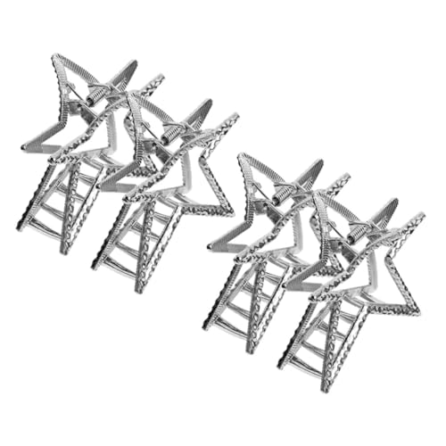 OSOLADY 4 Stck. Pentagramm-haarnadel Mini-clips Für Haare Fälschung Haarklammern Für Frauen Schlüssel Brötchen Klaue Stern Styling Kiefer Stutzenhalter Zinklegierung Silver OSOLADY 4 Stck. Pentagramm-haarnadel Mini-clips Für Haare Fälschung Haarklammern Für Frauen Schlüssel Brötchen Klaue Stern Styling Kiefer Stutzenhalter Zinklegierung Silver von OSOLADY