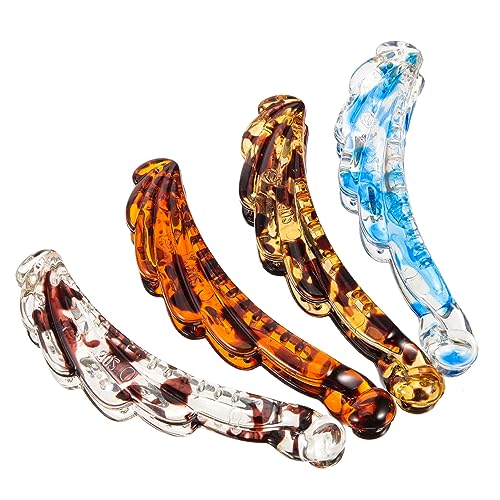 OSOLADY 4 Stück Bananen Haarclips für Dickes und Lockiges Haar Rutschfeste Haarklammern Vintage Haaraccessoires für Damen für Pferdeschwanz und Einfache Frisuren von OSOLADY