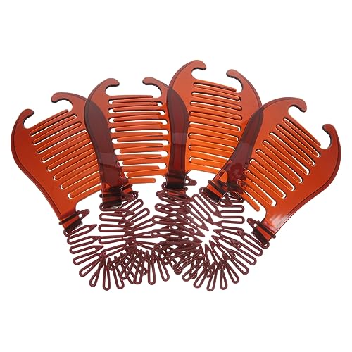 OSOLADY 4stücke Interlocking Bananen Haarkämme Für Damen Haarclip-tool Flechten Von Frisuren Für Mittellanges Haar Für Besondere Anlässe von OSOLADY