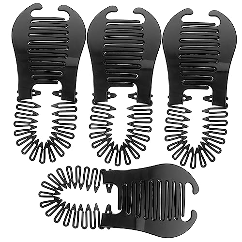 OSOLADY 4stücke Bananenkämme Haar Flechten Werkzeuge Doppel Seite Kämme Clips Für Frauen Mittellanges Langes Dickes Lockiges Haar Flechtwerkzeug Aus Kunststoff Zuverlässig Für Langzeitgebr von OSOLADY