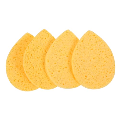 OSOLADY 4 Stücke Wassertropfenform Gesichtsschwämme Natürliche Peeling-reinigungs-make-up-entferner-pads Baumwolle Gesichtswaschpads von OSOLADY