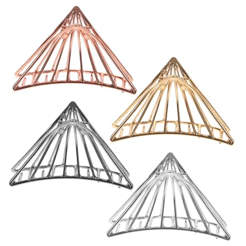 OSOLADY Elegante dreieckige Haarspangen aus Metall große Haarklammern für Damen 4er-Set vielseitiges Haar-Styling-Zubehör OSOLADY Elegante dreieckige Haarspangen aus Metall große Haarklammern für Damen 4er-Set vielseitiges Haar-Styling-Zubehör von OSOLADY