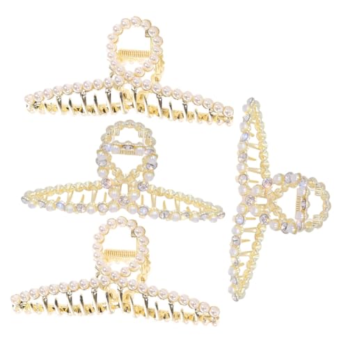 OSOLADY 4 Stück Haarklammern mit Perlen für Damen Klassische Haarclips für Dickes und Dünnes Haar Haarschmuck Zubehör für Verschiedene Anlässe OSOLADY 4 Stück Haarklammern mit Perlen für Damen Klassische Haarclips für Dickes und Dünnes Haar Haarschmuck Zubehör für Verschiedene Anlässe von OSOLADY