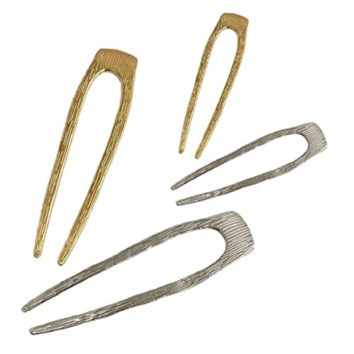 OSOLADY 4stücke Französische Haarnadeln u Förmige Metall Haarstäbe Für Frauen Brötchen Haar Halter von OSOLADY