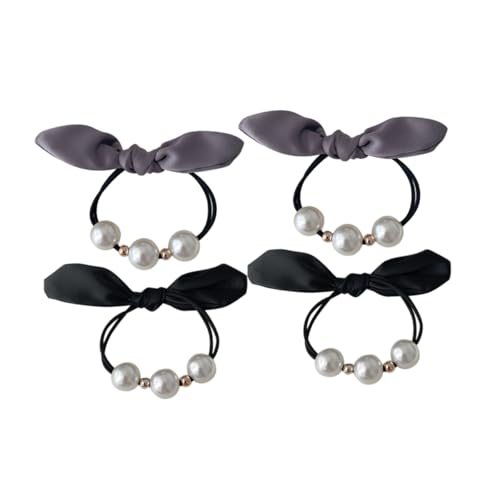 OSOLADY 4 Stück Elastische Haargummis Für Frauen Und Mädchen Schleife Haarseile Pferdeschwanzhalter Für Sport Yoga Haar-accessoires Für Mädchen von OSOLADY