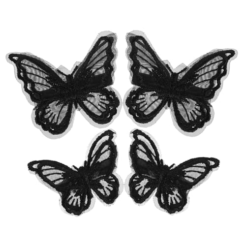 OSOLADY Haarspangen mit Schmetterlingen Krallenclips 4 Stück Spitzenstickerei-Haarspangen Schmetterlings-Haar-Accessoires für Mädchen OSOLADY Haarspangen mit Schmetterlingen Krallenclips 4 Stück Spitzenstickerei-Haarspangen Schmetterlings-Haar-Accessoires für Mädchen von OSOLADY