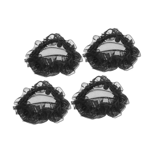 OSOLADY 4stücke Haarnetze Für Mädchen Bequeme Und Praktische -haaraccessoires Für Und Ballett Atmungsaktiv Und Für Haar Für Tänzerinnen von OSOLADY