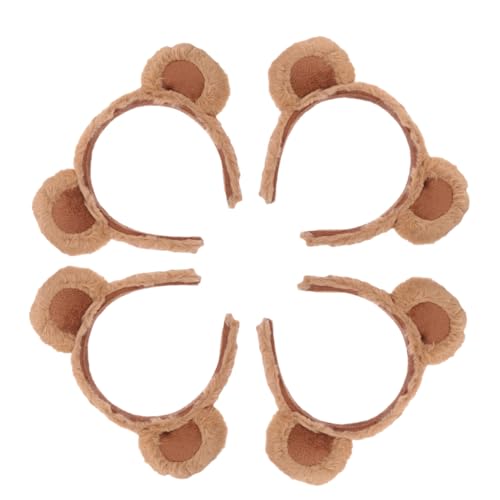 OSOLADY 4 Stück Teiliges Bärenohren Haarbänder für Damen Flauschige Tier Haaraccessoires für Partys Festivals und Alltagsmode Süßes und Auffälliges Design aus Weichem Material OSOLADY 4 Stück Teiliges Bärenohren Haarbänder für Damen Flauschige Tier Haaraccessoires für Partys Festivals und Alltagsmode Süßes und Auffälliges Design aus Weichem Material von OSOLADY