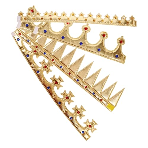 OSOLADY 4 Stück Teiliges Glitzer Haarschmuck für Geburtstag Party Cosplay Glitzernde Prinzessin Haarreifen für Jungen Mädchen Festliche Accessoires für Kindergeburtstag und Kostümspaß von OSOLADY