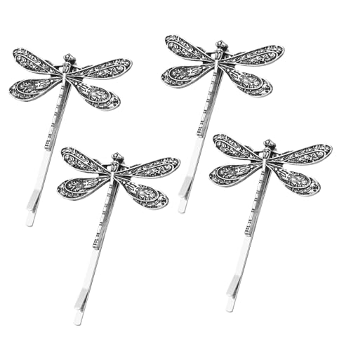 OSOLADY 4 Stück Vintage Haarnadel haar spangen haarclips hairpin weihnachtsek haar klammerm Blau Mädchen Bobby Chef retro Libellen-Haarspange Libelle Haarspange aus Metall Legierung Silver OSOLADY 4 Stück Vintage Haarnadel haar spangen haarclips hairpin weihnachtsek haar klammerm Blau Mädchen Bobby Chef retro Libellen-Haarspange Libelle Haarspange aus Metall Legierung Silver von OSOLADY