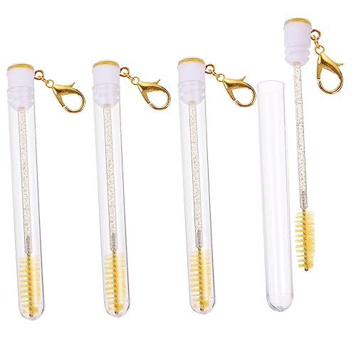 OSOLADY 4stücke Kreative Wimpern-mascara Tube Mit Schlüsselanhänger Wiederverwendbare Wimpernbürste Für Eyelash Makeup Lange Bürsten Für Eyelashes Und Augenbrauen von OSOLADY