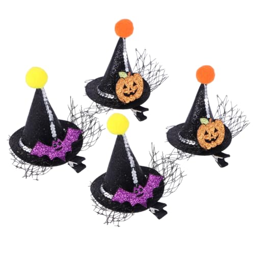 OSOLADY 4 Stück Zauberer Haarnadel Haarspangen Für Kopfbedeckungen Mini Accessoires Für Mädchen Dutts Süße Haar Accessoires Clips Haarspangen Für Haarpartys Kunstleder von OSOLADY