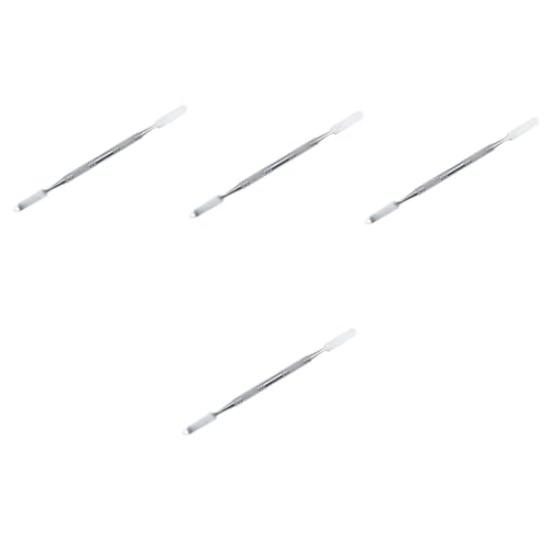OSOLADY 4 Stück kosmetisches Mischwerkzeug Werkzeug zum Mischen von Lidschatten rostfreier Stab Depot-Tool Schminkwerkzeug Silberfarben Make-up-Mischwerkzeug Foundation-Mischstab Silver OSOLADY 4 Stück kosmetisches Mischwerkzeug Werkzeug zum Mischen von Lidschatten rostfreier Stab Depot-Tool Schminkwerkzeug Silberfarben Make-up-Mischwerkzeug Foundation-Mischstab Silver von OSOLADY