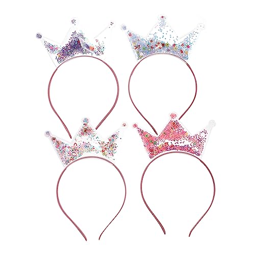 OSOLADY 4 Stücke Krone Form Stirnbänder Kopfschmuck Pailletten Hair Hoops Foto Requisiten Für Kinder OSOLADY 4 Stücke Krone Form Stirnbänder Kopfschmuck Pailletten Hair Hoops Foto Requisiten Für Kinder von OSOLADY