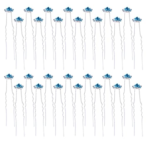 OSOLADY 40Stücke Strass Haarnadeln Rosenhaarpins für Hochzeiten Stilvolle Haargabeln und Haarschmuck für Damen Eleganter Haarschmuck für Besondere Anlässe OSOLADY 40Stücke Strass Haarnadeln Rosenhaarpins für Hochzeiten Stilvolle Haargabeln und Haarschmuck für Damen Eleganter Haarschmuck für Besondere Anlässe von OSOLADY