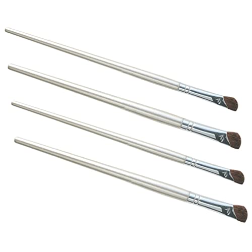 OSOLADY 4Stücke Abgewinkelte Make Up Pinsel Für Nasenkontur Und Lidschatten Professionelle Pinsel Für Highlighter Für Präzises Make Up Und Einfach Zu Handhabende Anwendung von OSOLADY