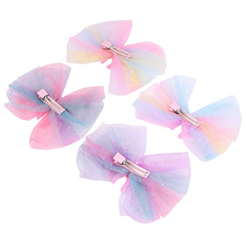 OSOLADY 4 Stück Einhorn Haarspangen Für Mädchen Bunte Haarclips Aus Langlebigem Material Originelles Haarschmuck Zubehör Für Kinder Chic Haaraccessoires Für Partys Und Alltag Einhorn von OSOLADY