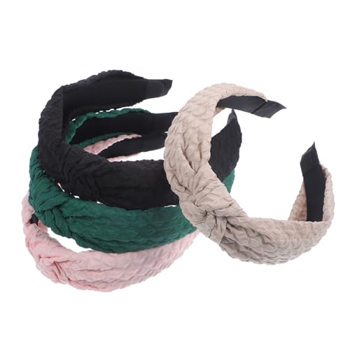 OSOLADY 4Stücke Geknotete Stirnbänder für Damen Haar Accessoires für Haarschnitt und Stil OSOLADY 4Stücke Geknotete Stirnbänder für Damen Haar Accessoires für Haarschnitt und Stil von OSOLADY