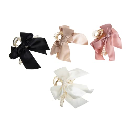 OSOLADY 4Stücke Haarclips mit Schleife für Mädchen Kreative Haaraccessoires Einfach zu Bedienen Elegant für Altersgruppen OSOLADY 4Stücke Haarclips mit Schleife für Mädchen Kreative Haaraccessoires Einfach zu Bedienen Elegant für Altersgruppen von OSOLADY