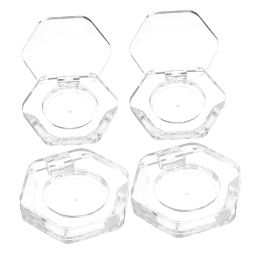 OSOLADY 4Stücke Leere Lidschatten Pfannen Sechseckige Wiederbefüllbare Kosmetikbehälter Für DIY Make Up Und Aufbewahrung von OSOLADY