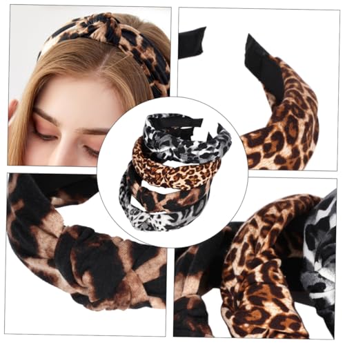 OSOLADY 4Stücke Leopard Haarband Damen Kopfbedeckung mit Chic Dot Design für Partys und Alltag Weich und Hautfreundlich für Hochzeiten und Cosplay OSOLADY 4Stücke Leopard Haarband Damen Kopfbedeckung mit Chic Dot Design für Partys und Alltag Weich und Hautfreundlich für Hochzeiten und Cosplay von OSOLADY