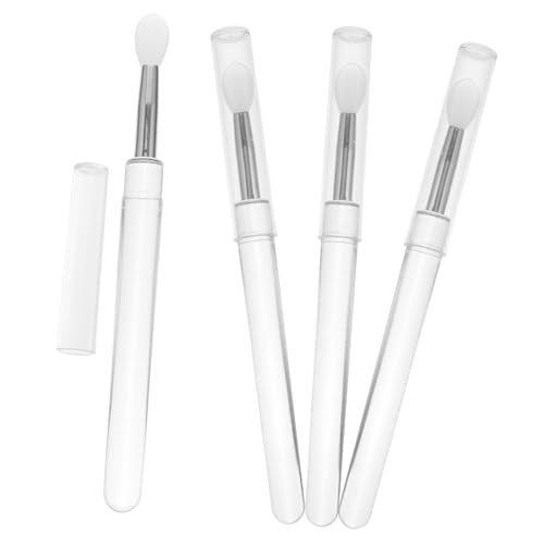 OSOLADY 4Stücke Silikon Lippenstift Pinsel Lip Balm mit Griff für Präzises Lippen Make Up für Täglichen Gebrauch von OSOLADY