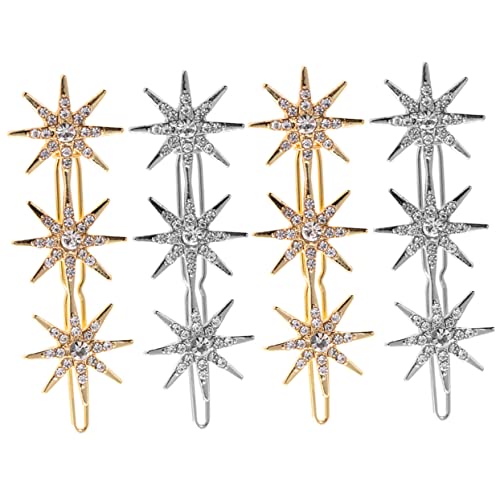 OSOLADY 4Stücke Sternhaarklammern für Damen Haarnadeln mit Strass Metall Haarclips für Verschiedene Haartypen für Jede Gelegenheit und Outfit OSOLADY 4Stücke Sternhaarklammern für Damen Haarnadeln mit Strass Metall Haarclips für Verschiedene Haartypen für Jede Gelegenheit und Outfit von OSOLADY