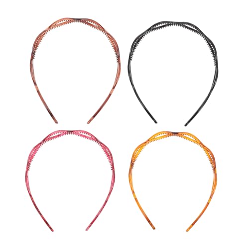 OSOLADY 4Stücke Stilvolles Teiliges Netz Stirnband für Damen Haardekoration für Partys und Konzerte für Verschiedene Frisuren Angenehm von OSOLADY