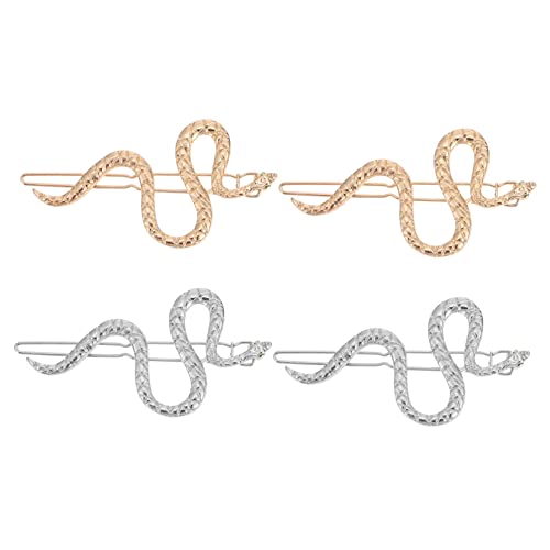 OSOLADY 4stücke Alloy Haarnadeln Im Schlangen-design Elegante Haarspangen Für Halloween Alltag Langlebiges Haarschmuck-accessoire Für Mädchen Und Damen von OSOLADY