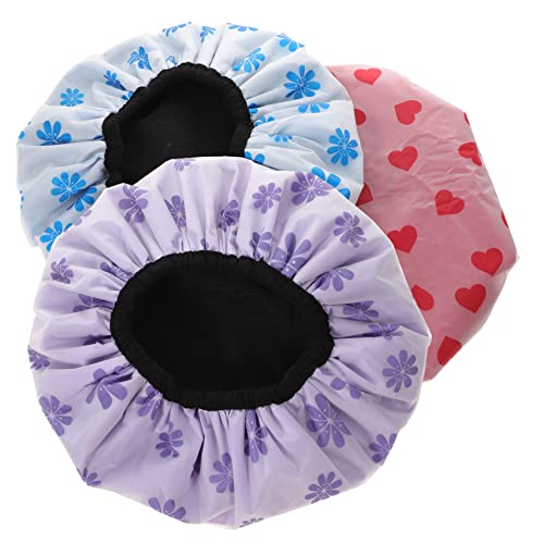 OSOLADY 4stücke Duschhauben Wiederverwendbar Für Damen Wasserabweisend Duschhüte Haarhauben Mit Elastischem Design Für Spa Make-up Und Feuchtraum Anwendung OSOLADY 4stücke Duschhauben Wiederverwendbar Für Damen Wasserabweisend Duschhüte Haarhauben Mit Elastischem Design Für Spa Make-up Und Feuchtraum Anwendung von OSOLADY