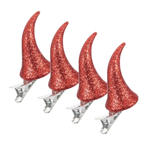 OSOLADY 4stücke Halloween Teufelshorn Haarklammern Glitzernde Cosplay Haarspangen Für Mädchen Und Damen Requisiten Für Halloween Und Kostümpartys OSOLADY 4stücke Halloween Teufelshorn Haarklammern Glitzernde Cosplay Haarspangen Für Mädchen Und Damen Requisiten Für Halloween Und Kostümpartys von OSOLADY
