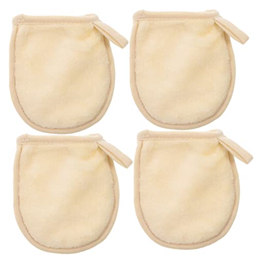 OSOLADY 4stücke Praktische Make-up Entferner Handschuhe Wiederverwendbare Reinigungshandschuhe Für Gesichtspflege Sanfte Pulverreinigung in Cremefarben OSOLADY 4stücke Praktische Make-up Entferner Handschuhe Wiederverwendbare Reinigungshandschuhe Für Gesichtspflege Sanfte Pulverreinigung in Cremefarben von OSOLADY