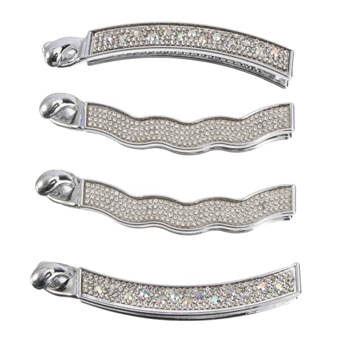OSOLADY 4stücke Strass Haarnadeln Bananen Haarspange Haar Pferdeschwanzhalter Kreative Haarspangen Für Frauen Und Mädchen Für Hochzeit Party Ball OSOLADY 4stücke Strass Haarnadeln Bananen Haarspange Haar Pferdeschwanzhalter Kreative Haarspangen Für Frauen Und Mädchen Für Hochzeit Party Ball von OSOLADY
