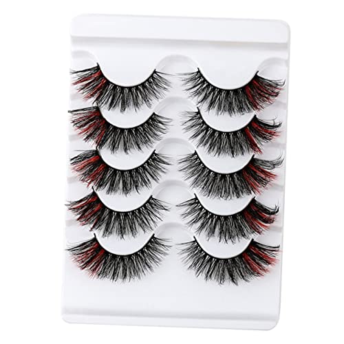 OSOLADY Kosmetische Wimpern 5 Paar flauschige falsche Wimpern Wimpern- -Set für den täglichen Gebrauch für Frauen OSOLADY Kosmetische Wimpern 5 Paar flauschige falsche Wimpern Wimpern- -Set für den täglichen Gebrauch für Frauen von OSOLADY