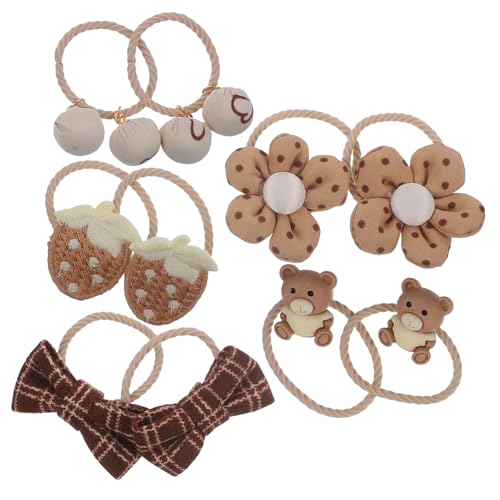 OSOLADY 5paare Süße Haargummis Mit Blumen Und Schleifen Elastische Haargummis Für Mädchen Ponytail Halter Haaraccessoire OSOLADY 5paare Süße Haargummis Mit Blumen Und Schleifen Elastische Haargummis Für Mädchen Ponytail Halter Haaraccessoire von OSOLADY